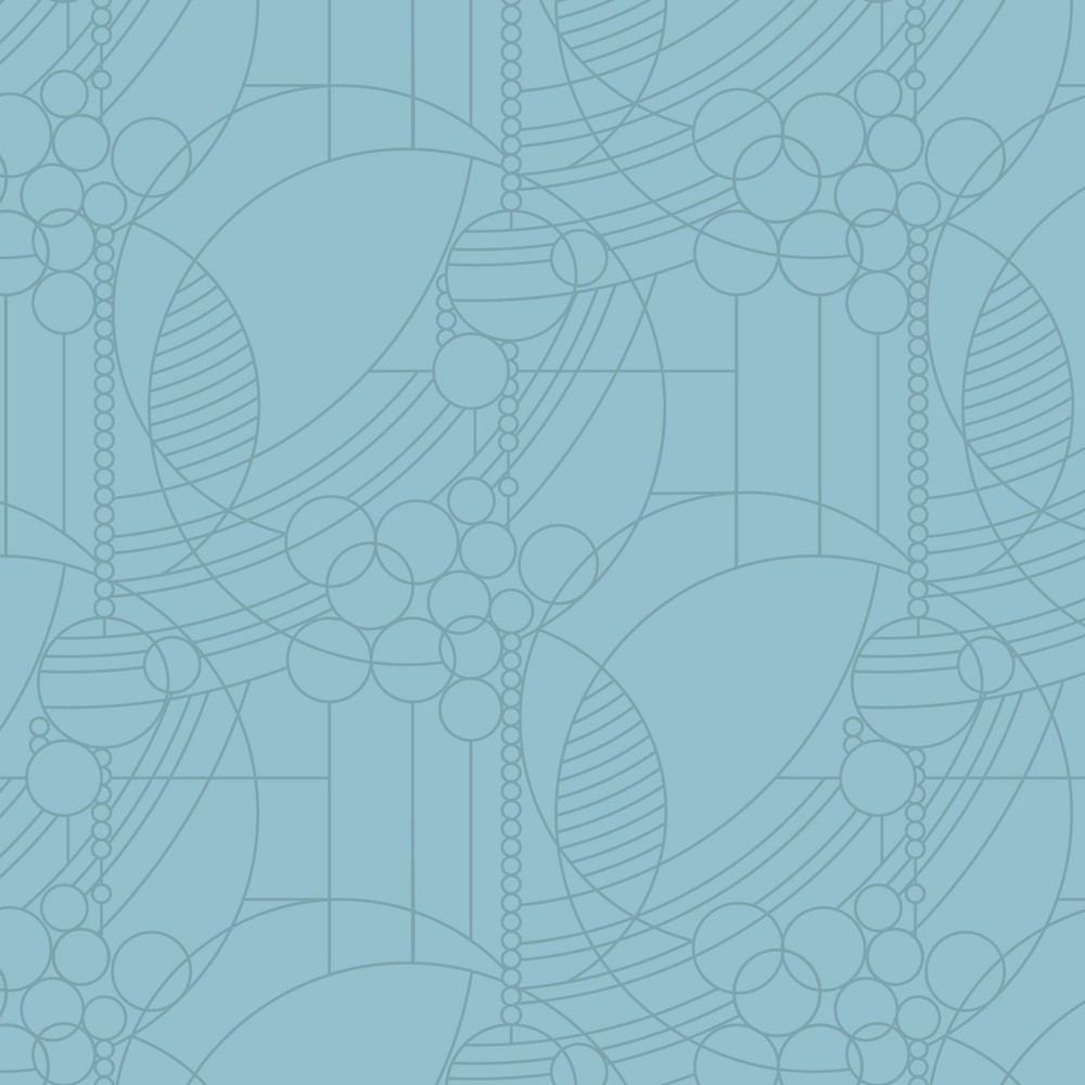 1/2 Yard – Frank Lloyd Wright | March Balloons – Water Tonal Blender