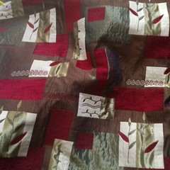 Luscious Upholstery or Pillow Fabric Patchwork Quilt Blanket Throw 60″ WX48″ L