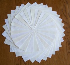 48 Neutral Tonal Whites and Cream Fabric 5 inch Quilt Squares Charm Pack B