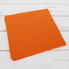 Premium Felt Sheets 10 Pack – 12″ x 12″ – Orange – Soft Wool-Like 1.2mm