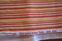 By 1/2 Yd, Yellow Orange Gold Red Striped, Benartex/Halvorsen/Bittersweet, M8761