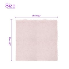 30″x30″ Pale Pink Faux Fur Square Fabric for Crafts, Gnomes, Animal Costumes