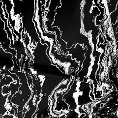 Black and White Marble Print Nylon Spandex Fabric 4 Way Stretch for Swimwear