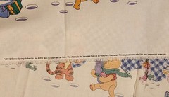 REMNANT: Disney Winnie the Pooh Piglet Tigger Christmas Border Springs Ind #4894