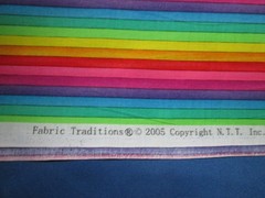 Fabric Traditions Cotton Fabric – Rainbow Stripe – 2 yards