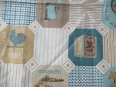 Waverly Early Americana “AMERICANA” Cotton Fabric 35″ x 35” Vintage 60`s RARE