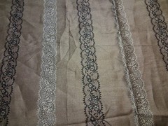 Alternating Solids Floral Patterns Egyptian Cotton Fabric 32″ X 48″