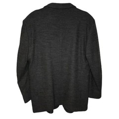 Scraps 100% Pure Men’s Wool Charcoal 3-Button Sport Coat Overcoat Blazer 46R