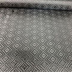 1PC 3K 260gsm Large Diamond Weave Carbon Fiber Fabric Cloth 100cm*50cm Black