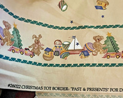 VTG Daisy Kingdom Past & Present Christmas Border Tot # 26022 TOYS 44″x44″