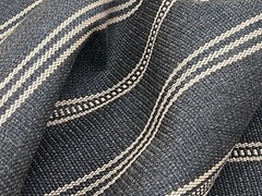 Groundworks OUTDOOR Striped Uphol Fabric- Ojai / Tidal Wave 4.45 yd GWF-3423.506