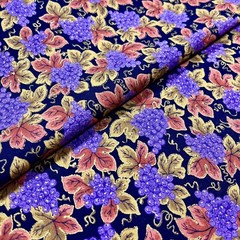 Wine Lover Vineyard Grapes Fabric from Textile Arts and Film 1 YARD 100% Cotton