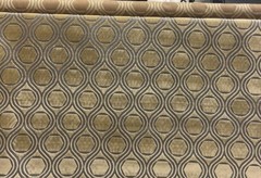 POLLACK FABRICS CUT VELVET UPHOLSTERY FABRIC ENGAGEMENT ANTIQUE GOLD 2.38 YARDS