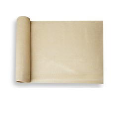 Beige 6ft Tall Fabric Roll Shade Cloth Fence Outdoor Windscreen Privacy Mesh