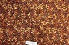 Vintage Lot of 3 Pieces Brown Print Sewing Fabric 6 Yards Total