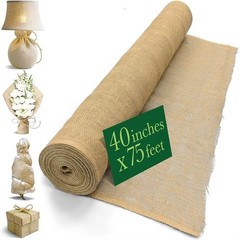 Natural Jute Burlap Fabric Roll Heavy Duty Eco-Friendly DIY Gardening Decor New