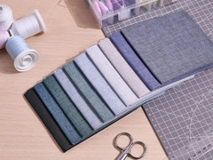 – 11 Options Solids with Tweed Tonals – Assorted Color Cotton Quilting Fabric Bu