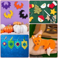 NACHLYNN 11Pcs Self Adhesive Felt Fabric Sheets 7″x11.5″ /18x29cm Sticky Back Fe