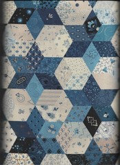 100% cotton patch floral fabric “Pam’s Stars” by Marcus Fabrics