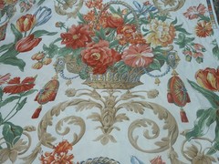 Vintage Braemore Baroque Floral in Planter Roses/Tulips Tassels 7 Yds Opulent!