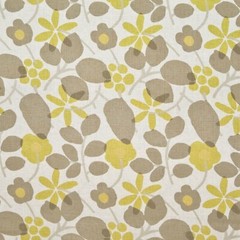 P Kaufmann BURLINGTON Floral MINK Home Decor Linen Drapery Pillow Fabric BTY