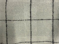 JOANNS WOOL BLEND SUITING MATERIAL LT GREY CHECK PLAID CLASSIC SPORTSWEAR BTYNWT