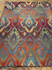 Richloom Ikat Fabric Sagamore 57×73 2yd Upholstery Boho Tribal Global Maximalism