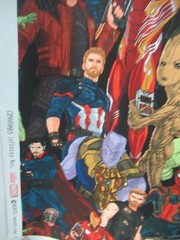 Marvel Comic Infinity War Avengers Super Heroes Cotton Fabric 25 “X 44″W NEW