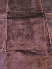 Fabric SAMPLE #205 Great for Crafts / Crazy Quilting Dark Purple Velvet