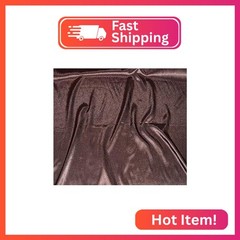 Satin Crepe Solid Fabric 60″ Wide Sold By The Yard (Brown)