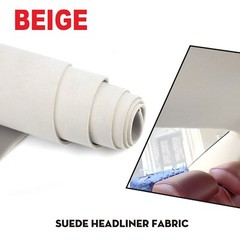 60″ (W) Suede Faux Quilted auto headliner headboard trim fabric with Foam back