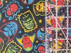 Custom 100% Cotton Woven Fabric Marvel Comics Faces By The 1/4 Yard 9×56