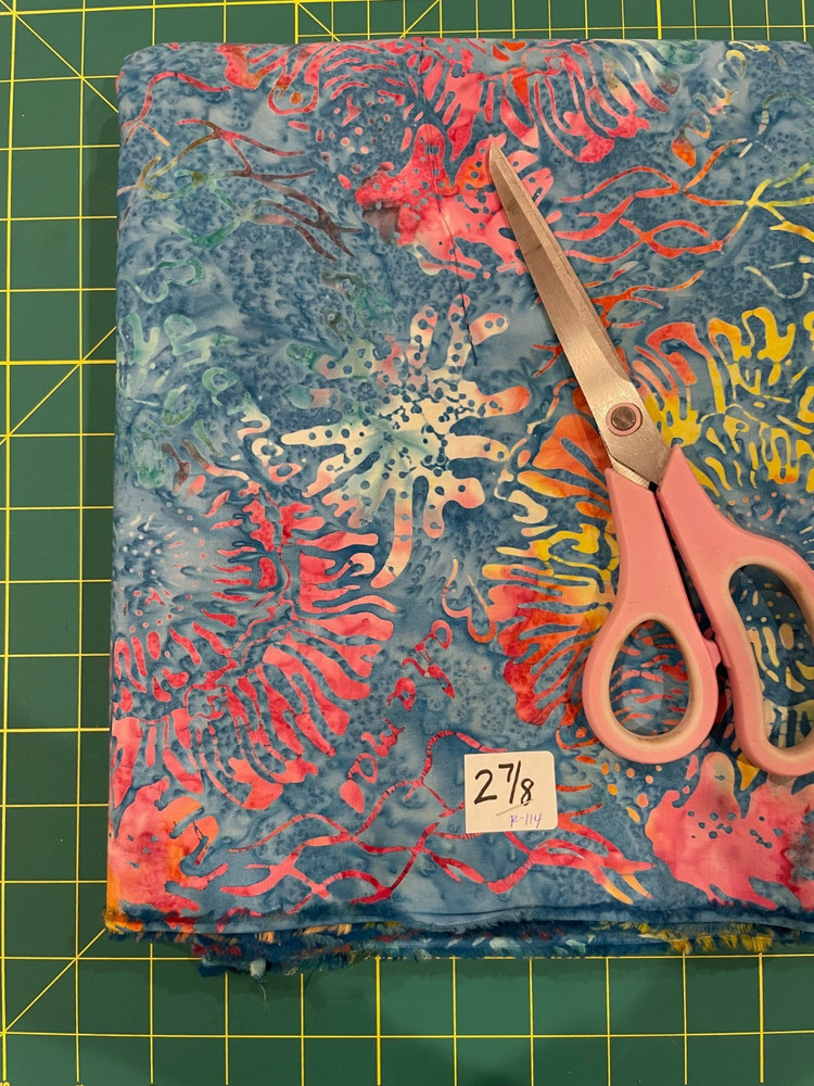 Batik Fabric Remnant – 100% cotton – #R-114 – 2 7/8yds
