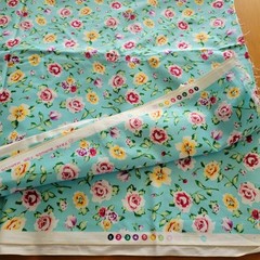3.5 yds Red Roses Floral Fabric by FAYE BURGOS Marcus Brothers Textiles 44×128