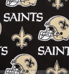 1/4 Yard 9”x58” New Orleans Saints NFL Football Cotton Quilt Fabric