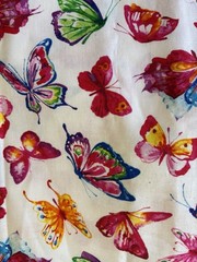 Butterfly Fabric Two Pieces 2 + Yards Total