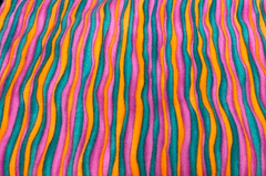 DAVID TEXTILES -MULTI-COLORED WAVY STRIPE – FLANNEL BY BRUSKE & BALL– BY THE YD