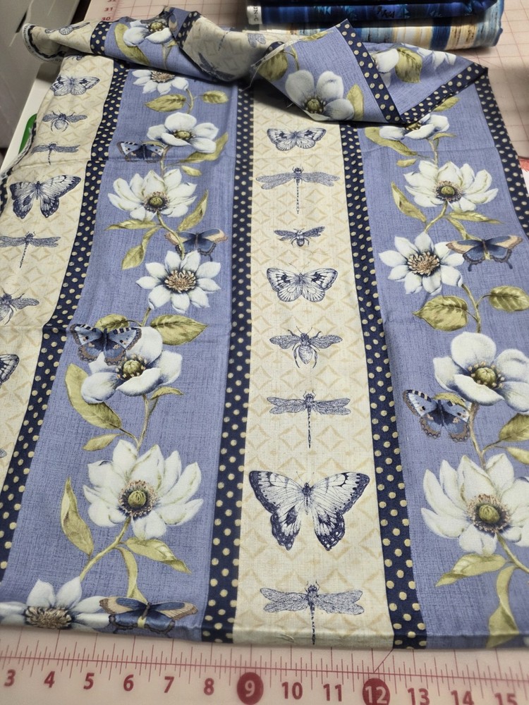 1 Yard 33 of Indigo Nature Cotton Fabric for Quilting Sewing