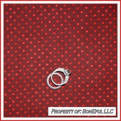 BonEful Fabric FQ Cotton Quilt Red Burgundy Maroon Polka Dot Xmas Country Calico