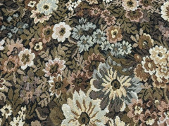 Floral Earth tones Tapestry Woven Pattern Upholstery Fabric 41 x 121 (3+yd) A216