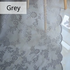 1M Embroidery Lace Mesh Fabric Tulle for Bridal Wedding Dress Curtain Tablecloth