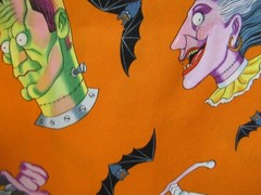 THE Alexander Henry Fabric “Halloween Haunt” VTG 2002 RARE SZ 1Y3″X44″ NEW
