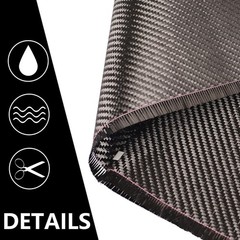 Durable Carbon Fiber Sheet Roll 6.5ft x 12″ – Corrosion Resistant Material