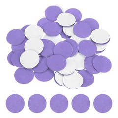100Pcs Adhesive Felt Circles 1.5″ Round Non-Woven Felt Stickers Light Purple