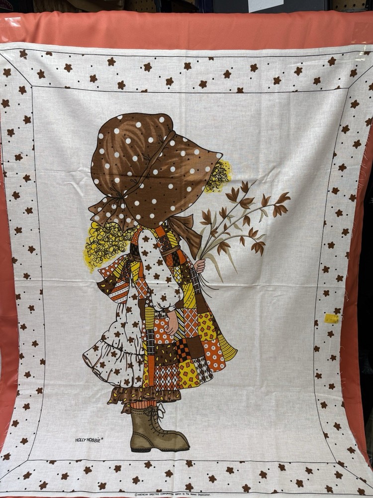 Vintage “Holly Hobby”cotton panel-American Greetings-Manus Organization-34×44”