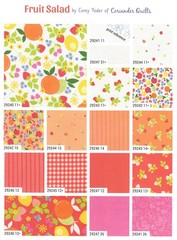 Moda FRUIT SALAD Charm Pack 100% Cotton 5-inch Precut Fabric Squares (42 pcs)
