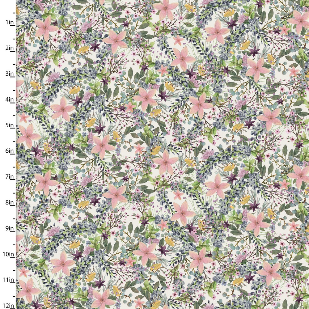 Touch of Spring Floral Cotton Fabric