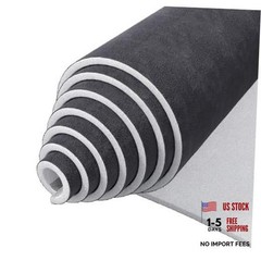 Suede Auto Headliner Fabric with Foam Backing – Tube 56″ L × 60″ W Dark gray