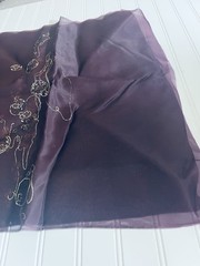 SILK Dark Plum FABRIC 1 Yard x 21 Inches Wide or 36 Inches x 21 Wide