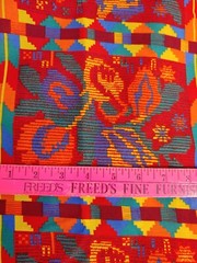 5.5 Yds×43″Vtg.Retro Bold Colors Cotton/Synthetic Blend Lightweight Fabric (#41)
